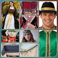 Ethnic Style Polyester Ribbons&nbsp;OCOR-WH0082-545M