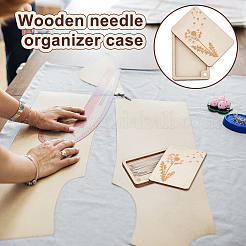 Flower Wood Storage Tool&nbsp;AJEW-WH0348-360C