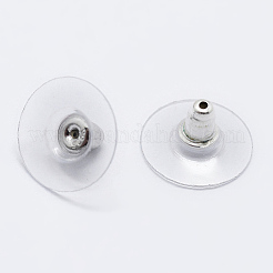 Anti-Tarnish Rhodium Plated 925 Sterling Silver Ear Nuts&nbsp;STER-K167-038P