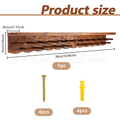 Multifunctional Pine Wooden Wall Mounted Display Stands&nbsp;ODIS-WH0079-061