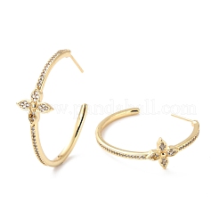 Cubic Zirconia Open Hoop Earrings for Girl Women&nbsp;ZIRC-Z018-25G