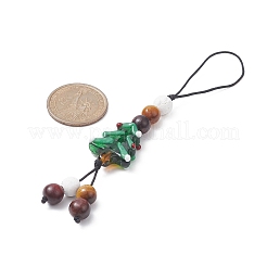 Christmas Handmade Lampwork Mobile Straps&nbsp;HJEW-TA00011