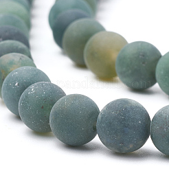 Natural Moss Agate Beads Strands&nbsp;G-T106-018