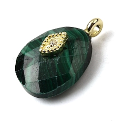 Natural Malachite Pendants&nbsp;G-Z090-01G-09