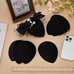 10Pcs EVA Cloth Teardrop Fascinator Hat Base for Millinery&nbsp;AJEW-FG0004-53A