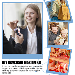 DIY Luminous Juice Glass Shape Keychain Making Kit&nbsp;DIY-OC0010-88