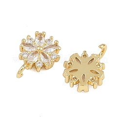 Brass Micro Pave Cubic Zirconia Pendants&nbsp;KK-A269-17G