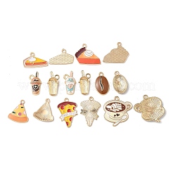 16Pcs 8 Styles Alloy Enamel Pendants&nbsp;ENAM-FP0001-74