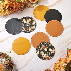 Magibead 8Pcs 4 Styles PU Leather Cup Mats&nbsp;AJEW-MB0001-09A