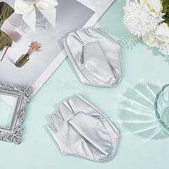 1 Pair PU Leather Half-finger Gloves&nbsp;AJEW-CL0005-75A