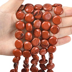 Natural Red Jasper Beads Strands&nbsp;G-L648-B04-15mm