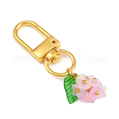 12Pcs Acrylic Flower Pendant Decorations&nbsp;HJEW-JM04145