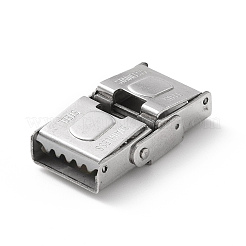 Tarnish Resistant 201 Stainless Steel Watch Band Clasps&nbsp;STAS-K173-01C