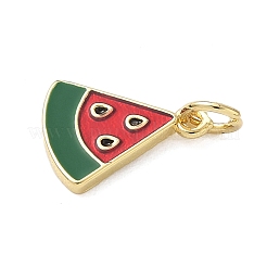 Brass Enamel Charms&nbsp;KK-A273-34G-02