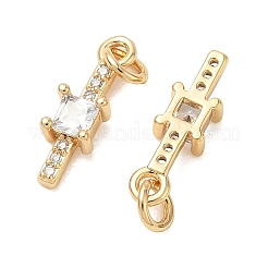 SHEGRACE Brass Micro Pave Cubic Zirconia Pendants&nbsp;XGRQ3D271-511G