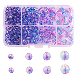 4 Styles Transparent Spray Painted Glass Beads&nbsp;GLAA-CJ0001-42