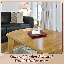 Wood Display Pedestals&nbsp;WOOD-WH0034-78B