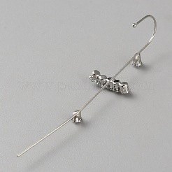 Platinum Brass Ear Wrap Crawler Hook Earrings for Women&nbsp;EJEW-WH0019-58A