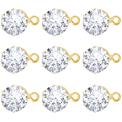 30Pcs Clear Cubic Zirconia Stud Earring Findings&nbsp;EJEW-BBC0002-07B
