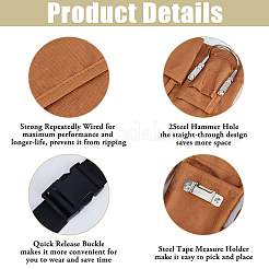 Polyester & Oxford Fabric & Iron Tool Bag Belt&nbsp;ABAG-WH0072-045B