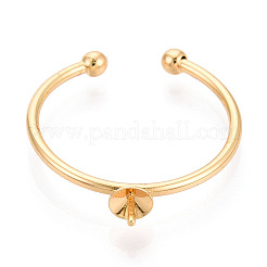 Brass Cup Peg Ring Settings&nbsp;LS-KK-N274-35G
