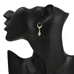 Natural & Synthetic Mixed Stone Round Hoop Earrings&nbsp;EJEW-JE06583