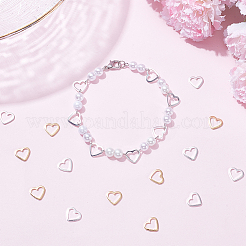 50Pcs 2 Colorsc Brass Linking Rings&nbsp;KK-UN0005-67