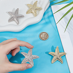 2 Pairs 2 Colors Alloy Stud Earrings&nbsp;EJEW-PH0002-06