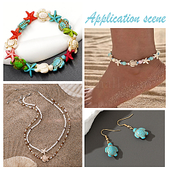 150Pcs 3 Styles Synthetic Turquoise Beads&nbsp;G-HY0001-68