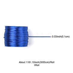 30M Nylon Satin Rattail Cords&nbsp;NWIR-YW0001-04-16