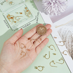 20Pcs 304 Stainless Steel Ring Stud Earring Findings&nbsp;STAS-BBC0004-70B-G