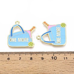 Alloy Enamel Sports Pendants&nbsp;ENAM-T022-64G