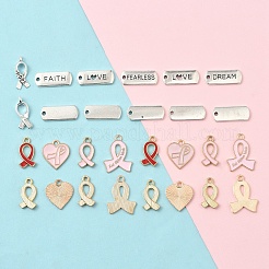 100Pcs 10 Styles Alloy Enamel Pendant Sets&nbsp;FIND-YW0006-82