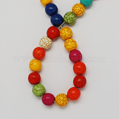 Gemstone Beads Strands&nbsp;X-TURQ-S103-6mm-M