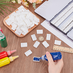100Pcs Plastic Empty Watercolor Paint Pans&nbsp;AJEW-PH0006-26B