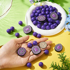 56Pcs 4 Styles Silicone Beads&nbsp;FIND-TA0010-75C