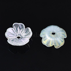 5-Petal Electroplate Acrylic Bead Caps&nbsp;X-PACR-T014-05
