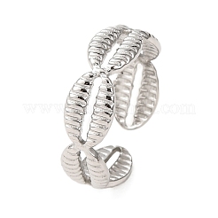 304 Stainless Steel Cuff Open Rings&nbsp;RJEW-P191-07P