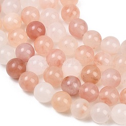 Natural Peach Blossom Pink Persian Jade Beads Strands&nbsp;G-NH0071-A01-10mm
