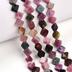 Natural Multicolor Tourmaline Beads Strands&nbsp;G-T140-04B