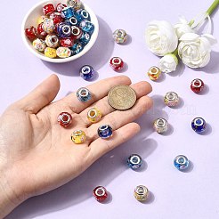Rondelle Lampwork Large Hole European Beads&nbsp;LPDL-R003-02