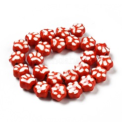 Handmade Printed Porcelain Beads&nbsp;X1-PORC-F005-02C