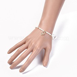 Electroplate Glass Braided Beads Bracelets&nbsp;BJEW-JB04311-02
