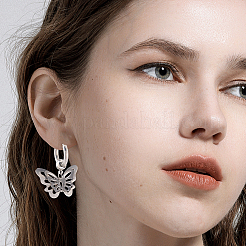 24Pcs 2 Styles 304 Stainless Steel Hoop Earring Findings&nbsp;FIND-SC0017-16A