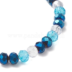 Electroplate Glass Beads Stretch Bracelet for Women&nbsp;BJEW-JB13170