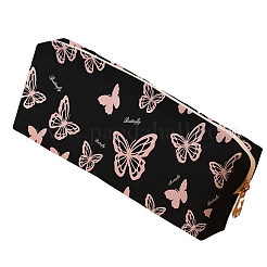 Velvet Butterfly Print Multi-function Pen & Pencil Zipper Bags&nbsp;PW-WG60060-01