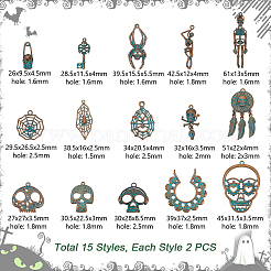 30Pcs 15 Styles Alloy Pendants&nbsp;FIND-GA0008-26