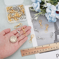 40Pcs 2 Colors Heart Alloy Shoes Charms&nbsp;HJEW-HY00091