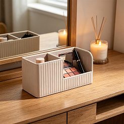 Imitation Leather Desktop Storage Boxes&nbsp;CON-WH0089-328