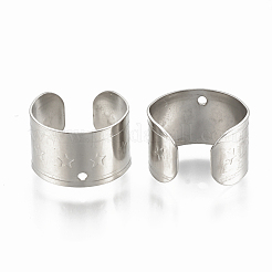 Tarnish Resistant 304 Stainless Steel Cuff Earrings&nbsp;STAS-S078-18